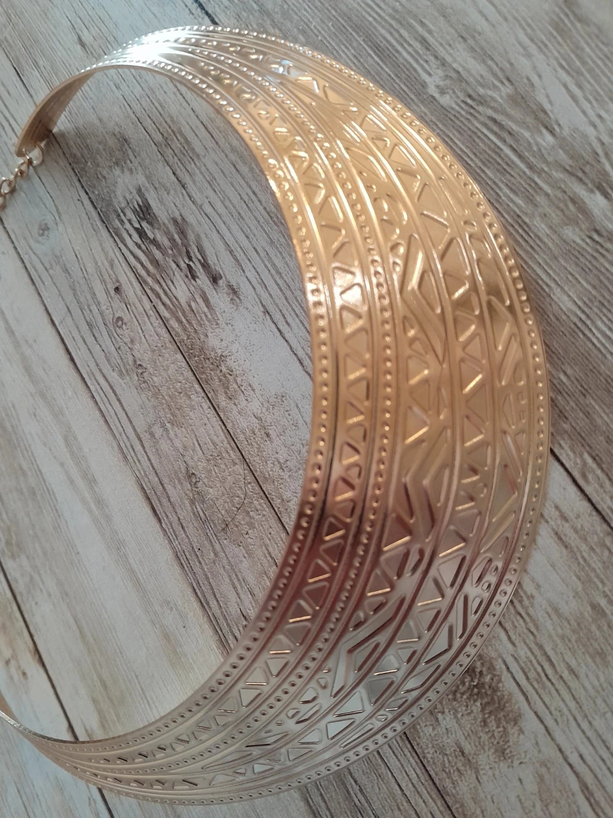 Collier ras du cou, vergulde, Boheemse stijl – photo 3